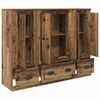 vidaXL Highboard mit Schubladen 3 pcs Altholz Holzwerkstoff