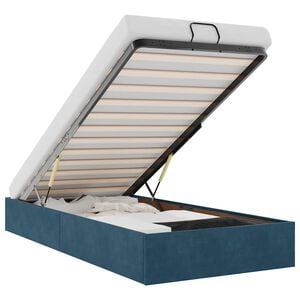 vidaXL Ottoman-Bett ohne Matratze Dunkelblau 80x200 cm Samt