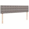 vidaXL Ottoman-Bett mit Matratze Taupe 180x200 cm Stoff