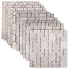 vidaXL Mosaikfliesen Creme 30 x 30 cm Marmor