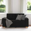 vidaXL Zweisitzer-Sofa Schwarz 160x77x82 cm Stoff
