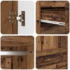 vidaXL Badezimmerschrank Altholz 79,5 x 49 x 156 cm Holzwerkstoff