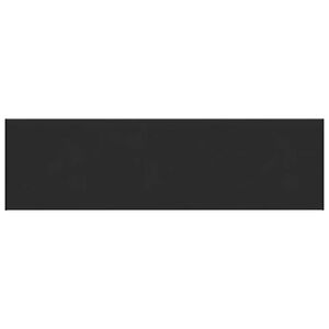 vidaXL Fensterbank Schwarz mit Holzmaserung 120 x 45 x 4,5 cm PVC