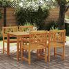 vidaXL Garten Essgruppe 5 pcs Braun Massivholz Akazie