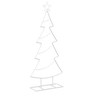 vidaXL Metall-Weihnachtsbaum mit St&auml;nder KUOPIO 125 cm Stahl Wei&szlig;