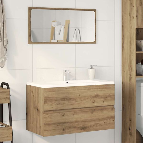 vidaXL Bad-H&auml;ngeschrank Artisan-Eiche 80x38,5x45 cm Holzwerkstoff