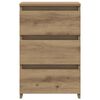 vidaXL Nachttische 2 Stk. Artisan-Eiche 40x35x62,5 cm Holzwerkstoff