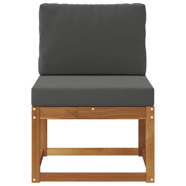 vidaXL Outdoor Mittelsofa Massivholz Akazie Natur