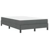 vidaXL Boxspringbett mit Matratze Dunkelgrau 120 x 190 cm Stoff