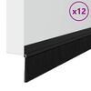 vidaXL Selbstklebende T&uuml;rb&uuml;rstendichtungen 12 pcs Schwarz 100 cm