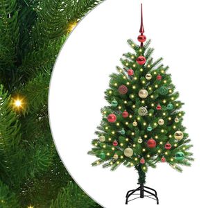 vidaXL Weihnachtsbaum mit 150 LEDs mit St&auml;nder Gr&uuml;n 120 cm PE