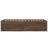 vidaXL Bettgestell Braun Eichen-Optik 90x190 cm Holzwerkstoff