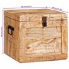 vidaXL Aufbewahrungsbox mit Speicher Braun Massivholz Mango