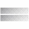 vidaXL Treppe Tritt 2 stk. 90 x 20 cm Silber Aluminium Rechtwinklig