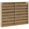 vidaXL Vitrine Wandhalterung Artisan-Eiche 100 x 8,5 x 75 cm
