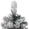 vidaXL K&uuml;nstlicher klappbarer Weihnachtsbaum Gr&uuml;n und Wei&szlig; 120 cm