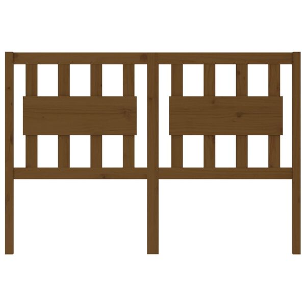 vidaXL Kopfteil Honigbraun 125,5x4x100 cm Massivholz Kiefer