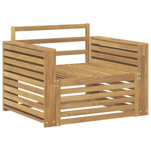vidaXL Outdoor-Sofa Massivholz Akazie Wei&szlig;