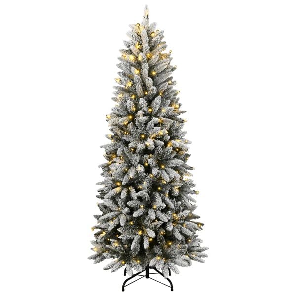 vidaXL Künstlicher Weihnachtsbaum mit Schnee 150 LEDs 120 cm