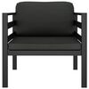 vidaXL 7-tlg. Garten-Lounge-Set mit Kissen Aluminium Anthrazit