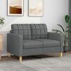 vidaXL 2-Sitzer-Sofa Dunkelgrau 120 cm Stoff