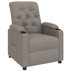 vidaXL Relaxsessel Taupe Stoff