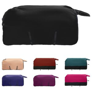 vidaXL Pferdedecke Dunkelgr&uuml;n und Schwarz 115 cm Polyester