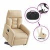 vidaXL Relaxsessel mit Aufstehhilfe Elektrisch Creme Mikrofasergewebe