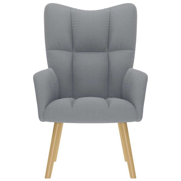 vidaXL Relaxsessel Hellgrau Stoff