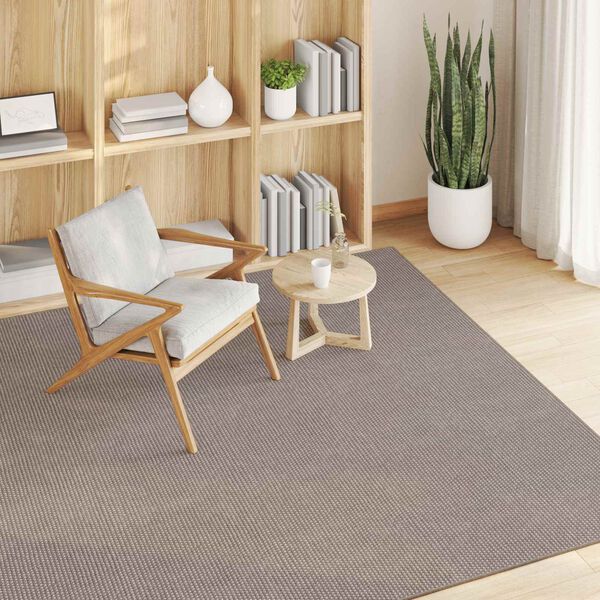 vidaXL Bereichsteppiche Quadratisch LUGO Taupe 120 x 120 cm Polyester