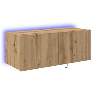 vidaXL TV-Wandschrank 80 x 35 x 31 cm Artisan-Eiche Holzwerkstoff