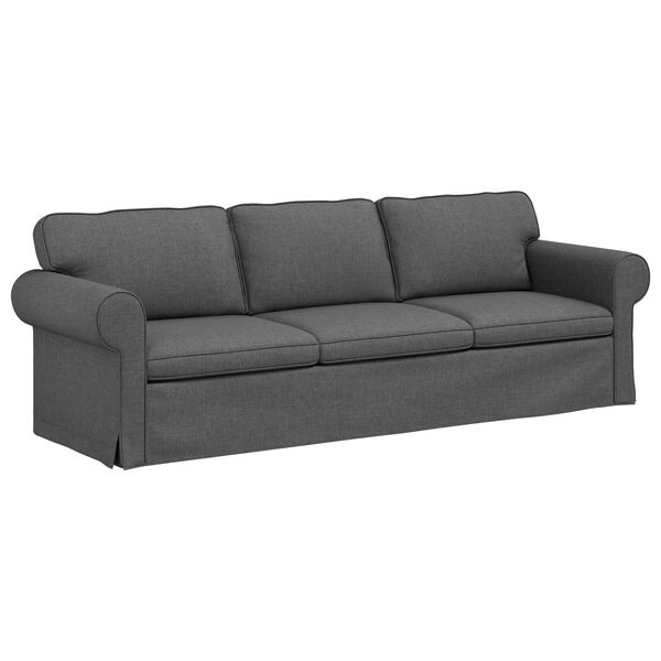 vidaXL Sofa Dunkelgrau Gesamtabmessungen: 245 x 82 x 80 cm (B x T x H)