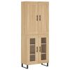 vidaXL Highboard Sonoma-Eiche 69,5x34x180 cm Holzwerkstoff