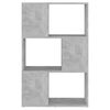 vidaXL B&uuml;cherregal Raumteiler Betongrau 60x24x94 cm Holzwerkstoff