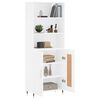 vidaXL Highboard Wei&szlig; 69,5x34x180 cm Holzwerkstoff