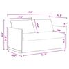 vidaXL Sofa Set 2 pcs Dunkelgrau 196 x 82 x 85 cm Stoff
