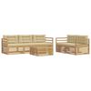 vidaXL Outdoor-Sofagarnitur 6 stk. Wei&szlig; und Beige