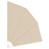vidaXL Balkon Sichtschutz Beige 210 x 210 cm Polyester