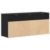 vidaXL Schuhbank Schwarz 102x30,5x45 cm Holzwerkstoff