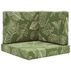 vidaXL Sofakissen f&uuml;r drau&szlig;en Polyester Blattdesign 60 x 60 cm
