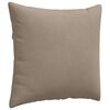 vidaXL Sofakissen 2 St&uuml;ck Taupe 45 x 45 cm Stoff