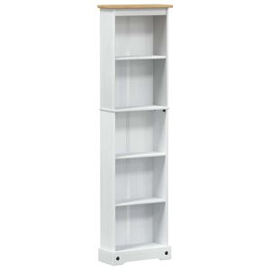 vidaXL B&uuml;cherregal Wei&szlig; 46 x 20 x 170 cm Massives Kiefernholz