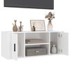 vidaXL TV-Schrank Wei&szlig; 100x35x40 cm Holzwerkstoff