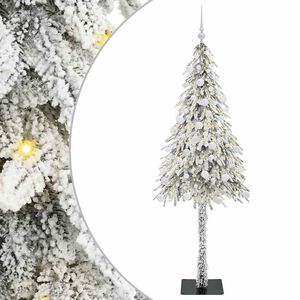 vidaXL Weihnachtsbaum mit 300 LEDs Wei&szlig; 180 cm PE und Stahl