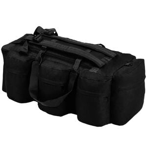 vidaXL 3-in-1 Seesack Armee-Stil 45 L Schwarz