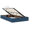 vidaXL Bett mit Stauraum und LED Blau 120 x 200 cm Polyester