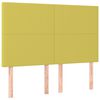 vidaXL Boxspringbett mit Matratze Gr&uuml;n 180x200 cm Stoff