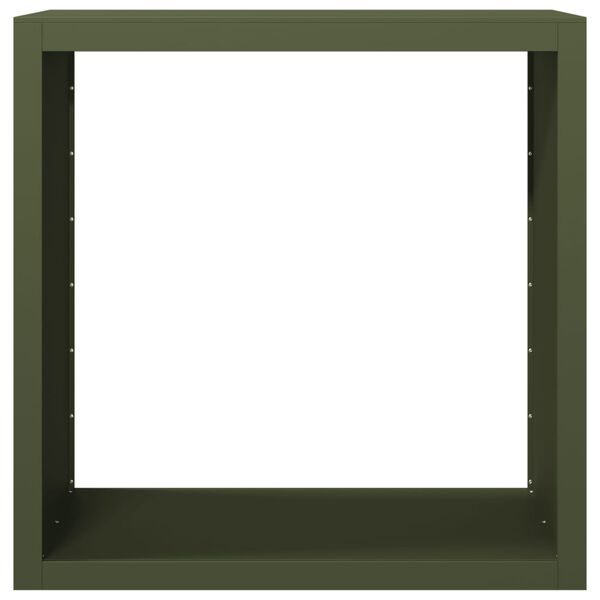 vidaXL Brennholzregal Gr&uuml;n 100x40x100 cm Stahl