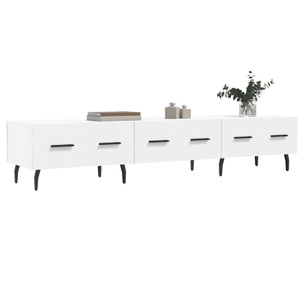 vidaXL TV-Schrank Wei&szlig; 150x36x30 cm Holzwerkstoff