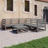 vidaXL 6-tlg. Garten-Lounge-Set Grau Kiefer Massivholz